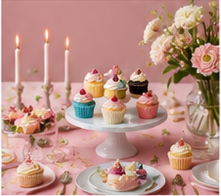 Pink celebration table