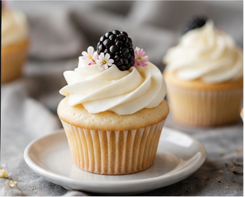 Decorated cupcake
